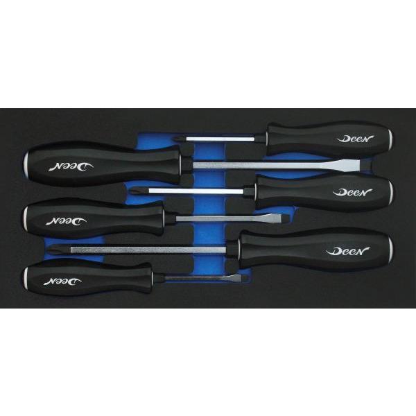 Deen Demolition Screwdriver Set With Hex Bolsters (6 Pieces)